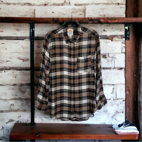 C&C California Tops - C & C California Plaid Flannel Shirt